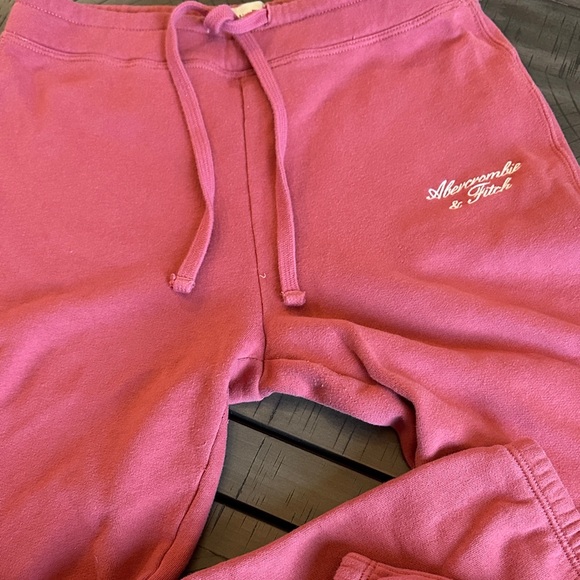 Abercrombie & Fitch Pink Womens Sweatshirt Joggers Matching Set Soft Collection - Picture 13 of 15